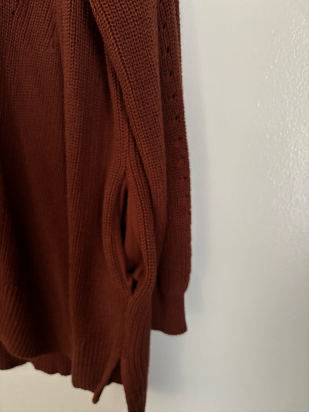 Universal Thread Open-Front Cardigan - Rust - Picture 6 of 6